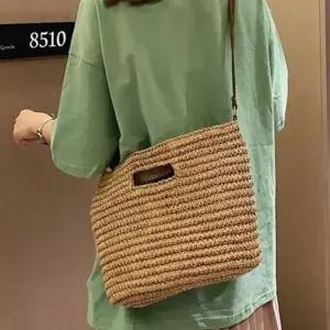 수제 여성 라탄 가방 3컬러 스트랩 여성 토트 백 데일리 여성라탄가방 여성토트백
