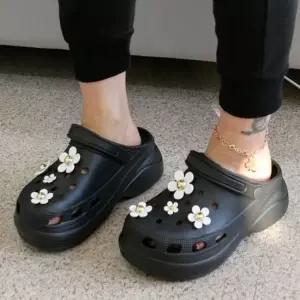 슬리퍼 5CM 키높이슬리퍼 여성 에바 펀칭 통굽 실내화 사무실슬리퍼 여성슬리퍼