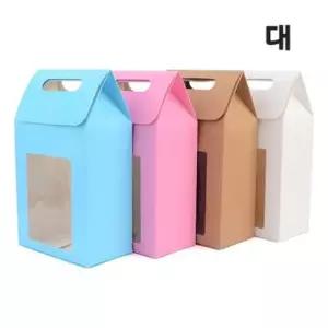 접이식사각상자 접이식 투명창 손잡이형 선물박스 대형 (랜덤) X20개