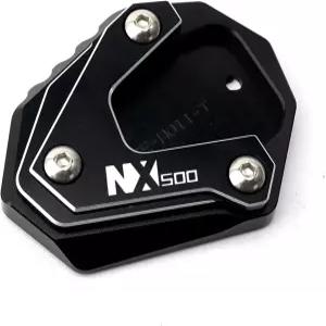 자코모 CNC 알루미늄 NX500 500 2023 2024 2025 오토바이 킥스탠드 패드 풋 사이드 연장 지지판 호환