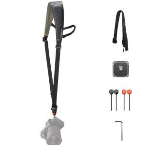 PGYTECH 카메라 스트랩 프로, 탈착식 겨드랑이 숄더 넥 가죽 어깨 있는 하네스, 패드 전문 DSLR 스트랩, /미러리스 인체 카메라용 공학적 블랙 QR 스트랩이
