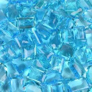 젬허브 500.00 Ct 스위스 블루 토파즈 로트 - 보석 제작을 위한 6가지 다양한 모양의 루즈 원석