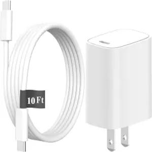 삼성 갤럭시 탭 S11 S10 S9 S8 S7 A11 A9 A8 태블릿 충전기 S26 S25 S24 S22 S21-10Ft USB-C 코드 30W PD