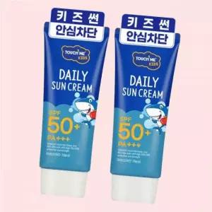 터치미 키즈 어린이 데일리 선크림 유아 저자극 썬크림 SPF50+PA+++ 60ml 2개 4531361