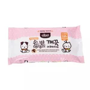 엉덩이 깨끗 손발 1박스 아쿠아물티슈20매x100개
