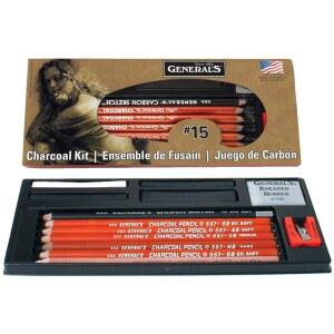 General Pencil 목탄 연필 세트, 12자루