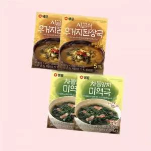 샘표 시골식된장국 8gX5입X2개 + 차돌양지미역국 4525007