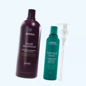 아베다 라운지 전용딜 인바티 울트라 어드밴스드 라이트 리터 샴푸 + 보태니컬 리페어 200ml 펌프 엑스폴리