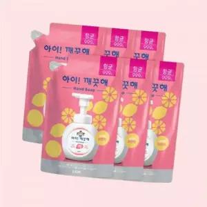 아이깨끗해 핸드워시 레몬향 450ml 리필 6개 4529656