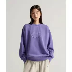 CHAMPION C로고 피그먼트 오버핏 스웨트셔츠 Purple 466065