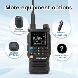 TIDRADIO H3 PLUS 무선 스테이션 HAM 에어밴드 장거리 무전기 무선 프로그래밍 양방향 무전기 통신