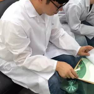 의사가운 실험 의료복 XL실습 화학 병원 영양사 약사 실험용 연구원 남자 흰색 한가운 연구실 남성 한의원