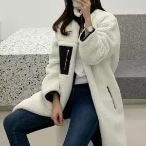 여성후리스집업 포켓 여성 후리스 집업 롱 뽀글이 점퍼 플리스 자켓 후리스집업 뽀글이점퍼