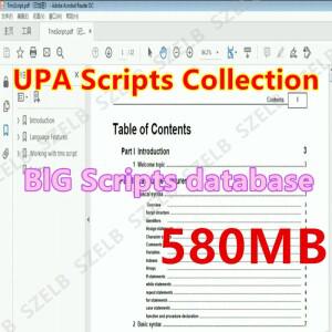 UPA 프로그래머 + 스크립트 파일 수집 데이터베이스 약 581MB