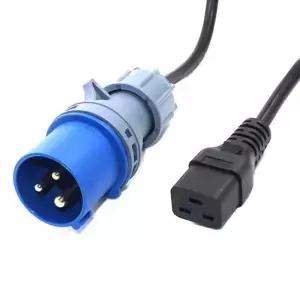 IEC316P6 플러그 C19 전원 코드 산업용 헤비 듀티 연장 케이블 316C6C20 H05VVF 1.5mm 게 16A 로 변환