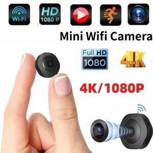 2026 무선 WIFI 카메라 적외선 야간 투시경 모바일 네트워크 4K 보안 HD 원격 모니터링 카메라 마그네틱 브