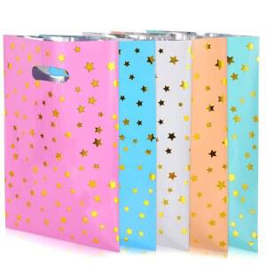 생일 선물 가방 50PCS 파티 가방 소녀 소년 캔디 포장 (별무늬 5색 50PCS)