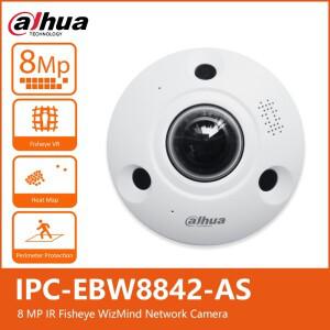 다후아 IPC-EBW8842-AS 4K 8MP IR 10m 어안렌즈 VR WizMind 네트워크 보안 AI 카메라 인원 계수 기능 내장