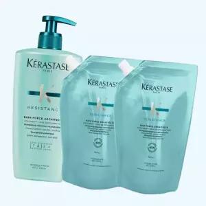 케라스타즈 라운지 방 포스 아키텍트 대용량 샴푸 1.5L 본품 500ml+리필 500mlx2 +퍼퓸 향수헤어오일 15ml
