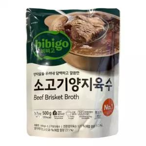 비비고 소고기양지육수 500g X 6개