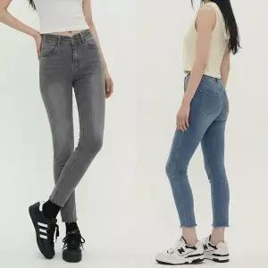 [하프클럽/셀럽하우스]청바지 데님 팬츠 여성용 슬림핏 스키니 스판 바지
