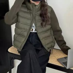 일체형 패딩 아우터 조끼 레이어드 효과 겨울 점퍼 LDN-20250021
