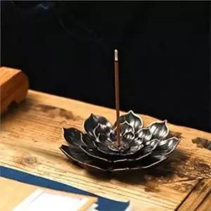 인센스 홀더 인센스 받침대 연꽃 철제 분리형 선물용 용품 불교