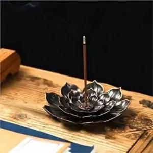 인센스 홀더 인센스 받침대 연꽃 철제 분리형 선물용 용품 불교