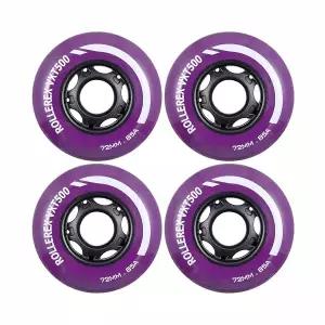 롤렉스 VXT500 85A 인라인 스케이트 휠 4개 팩 72mm 로얄 퍼플