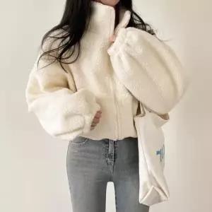 셀럽하우스 숏루즈핏집업 후리스 플리스 점퍼 집업 뽀글이 집업