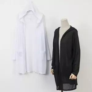 여자 여성 빅사이즈 슬림멀티후드가디건 큰옷 HG0175M306