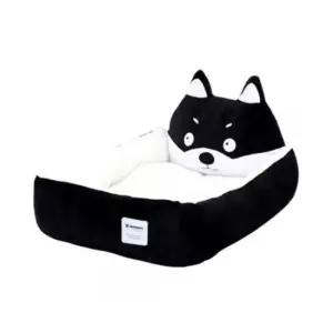 [반려] 강아지 시바 쿠션 블랙 대형 1P 고양이 방석 침대 강아지시바쿠션