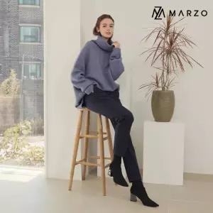 마르조기모 본딩 일자팬츠 네이비2547101