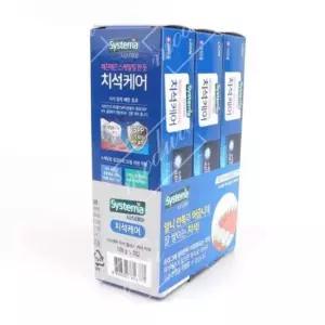 [반려] 치약120g 시스테마 3p 어른 일반 치석케어 성인 제거 수세미 철수세미