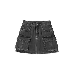 백화점판 LAP 랩 빈티지 카고 미니 데님 청스커트(AQ2DS460) 315858