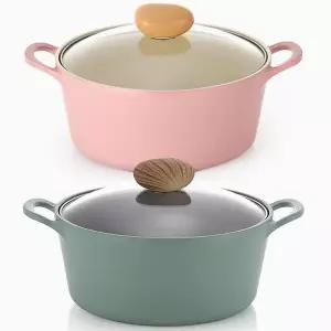 네오플램 레트로IH 인덕션 세라믹 양수냄비 24cm