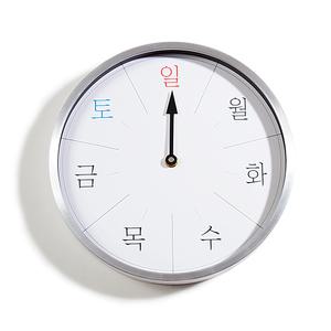 요일시계 아날로그 벽시계 어르신선물 교육용 노인 알츠하이머
