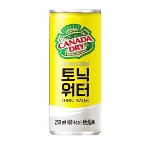 캐나다드라이 토닉워터 250ml 캔 30개 1박스 탄산음료