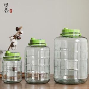 유리 담금주 병 효소 숨쉬는 과실주 과일청 담금주 통 공병 3L 5L 8L