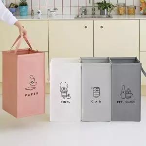 [네이쳐리빙]모노블 더길어진 반전매력 재활용 분리수거함4P