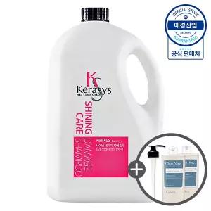 케라시스 샤이닝 데미지 샴푸/린스 4L x1개 + 펌프 (+ 워시 180ml x2개 증정)