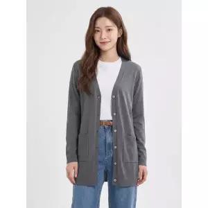 [샤트렌]차콜 브이넥 가디건 HCBMSW801_P383981133