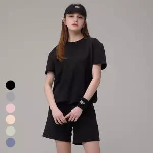 에버라스트 여성 맨투맨 반팔 셋업 운동복 세트