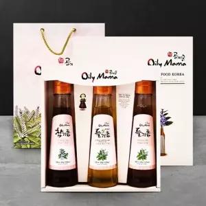 [웰굿]국내산 전통기름 3종 선물세트 1호 (참기름100ml,들기름100ml,...