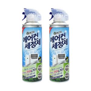 산도깨비 에어컨 세정제 330mlX2개 히터 청소 냄세 먼지 세정제 스프레이