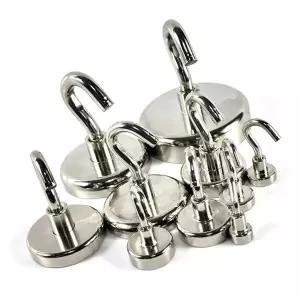네오디움 S형 마그네틱 자석 48 60mm/고리/홀더/수납/후크/걸이/초강력/고리형/행거/강력/접착/현관/부착식
