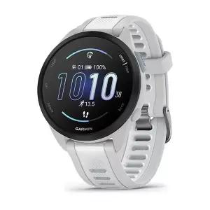 가민 포러너 165 뮤직 러닝 GPS 스마트워치 미스트 그레이/화이트 스톤, 43mm