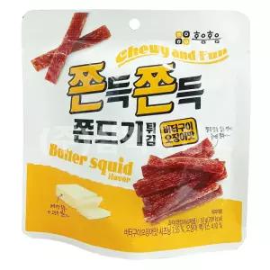 쫀득쫀득 쫀드기 버터구이오징어맛 50g x 48개 울산쫀드기 술안주 아이간식