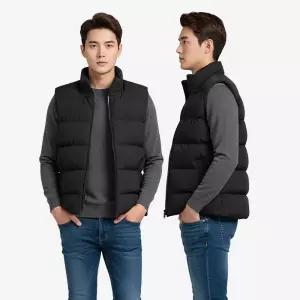 [아이에스이랩]남자 겨울 데일리 레이어드 경량 패딩 베스트 I4JK119