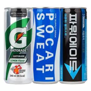 파워에이드 240ml 게토레이 240ml 포카리스웨트 240ml x 각10개(총30개) 이온음료수